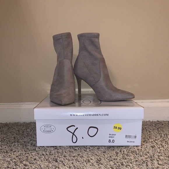 Steve Madden Shoes - Steve Madden - grey ankle booties